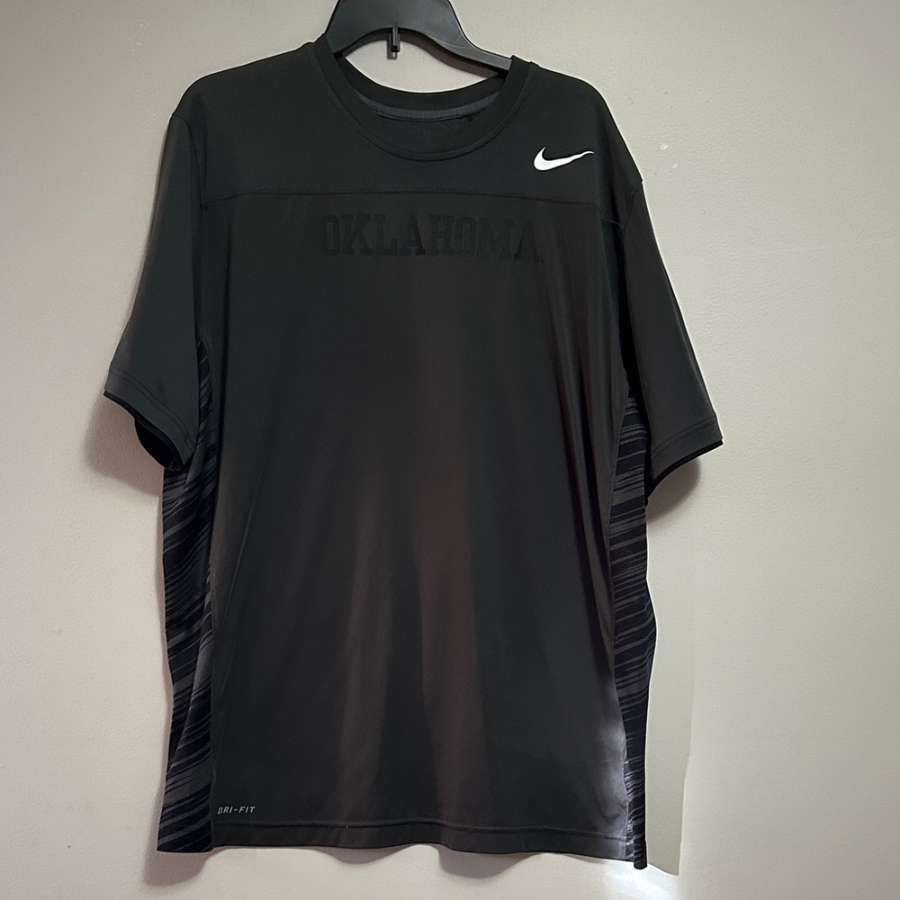 Nike Men's Black OU Oklahoma Shirt Sooners XXL Dri Fit